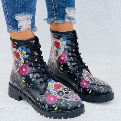 Sugar Skull Boots