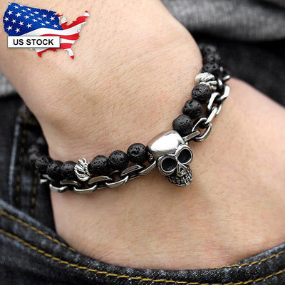 Skull Bracelet Stainless Charm