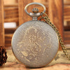 Native Indian Old Pocket Watch Necklace