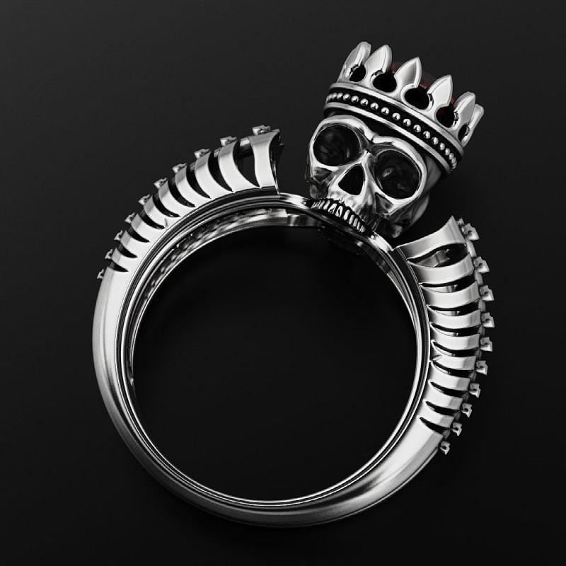 King Skull Ring US Size