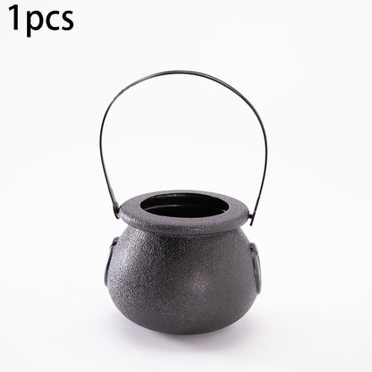 Mini Halloween Candy Bucket Pot Cauldron Witch