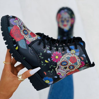 Sugar Skull Boots