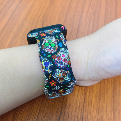 Colorful skull Print Strap for Apple Watch