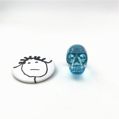 Crystal Skull Cabinet Knob