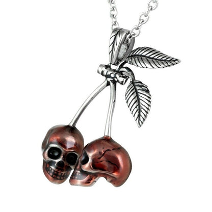 Cherry Skull Necklace