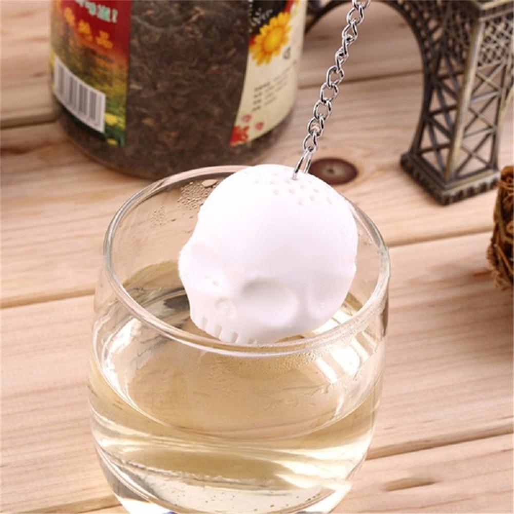 Skull Head Shape Silicone Tea Infuser Tea Strainer