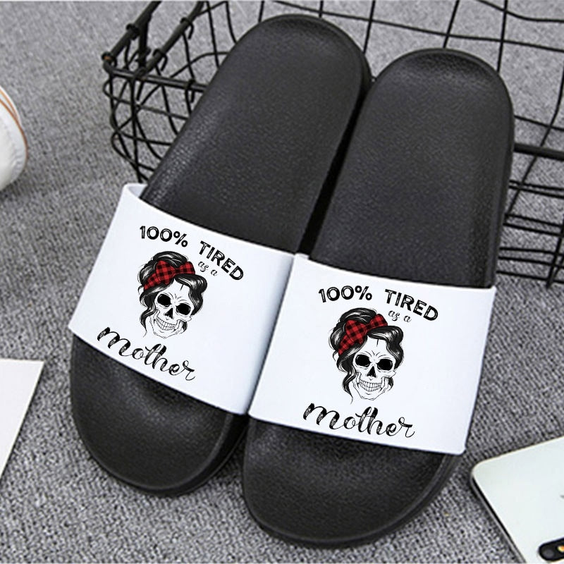 Women Skull Slippers Fashion Shoes