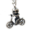 So Cute Skull Bicycle Necklace