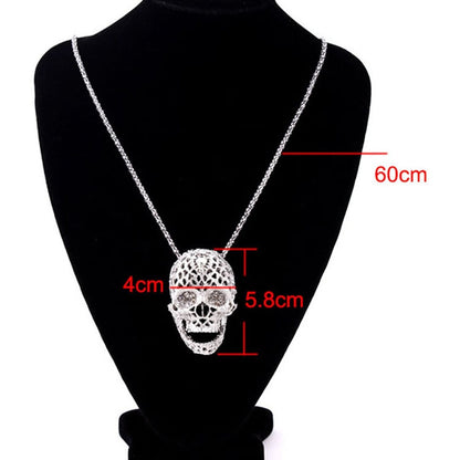 Skull Rhinestone Necklace