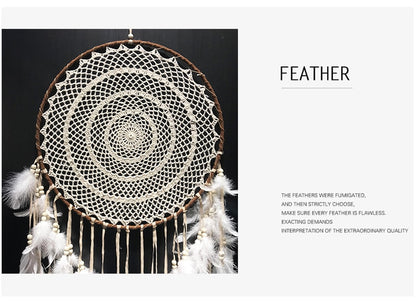 Big Dream Catcher Native Feather Decoration