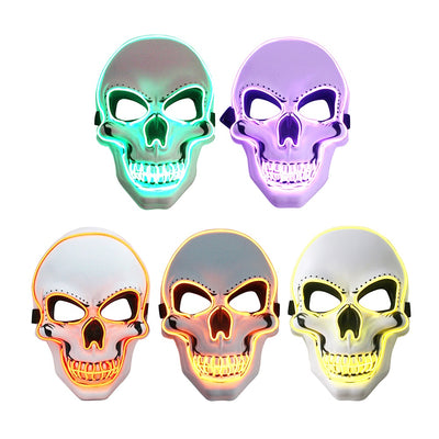 Glowing Skull Mask New Party Halloween LED Face