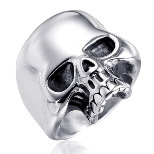 Silver/Black/Gold Color Skull Ring