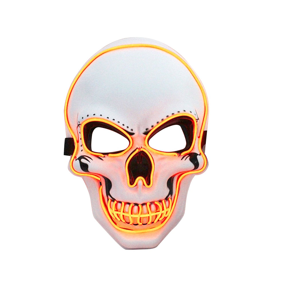 Glowing Skull Mask New Party Halloween LED Face