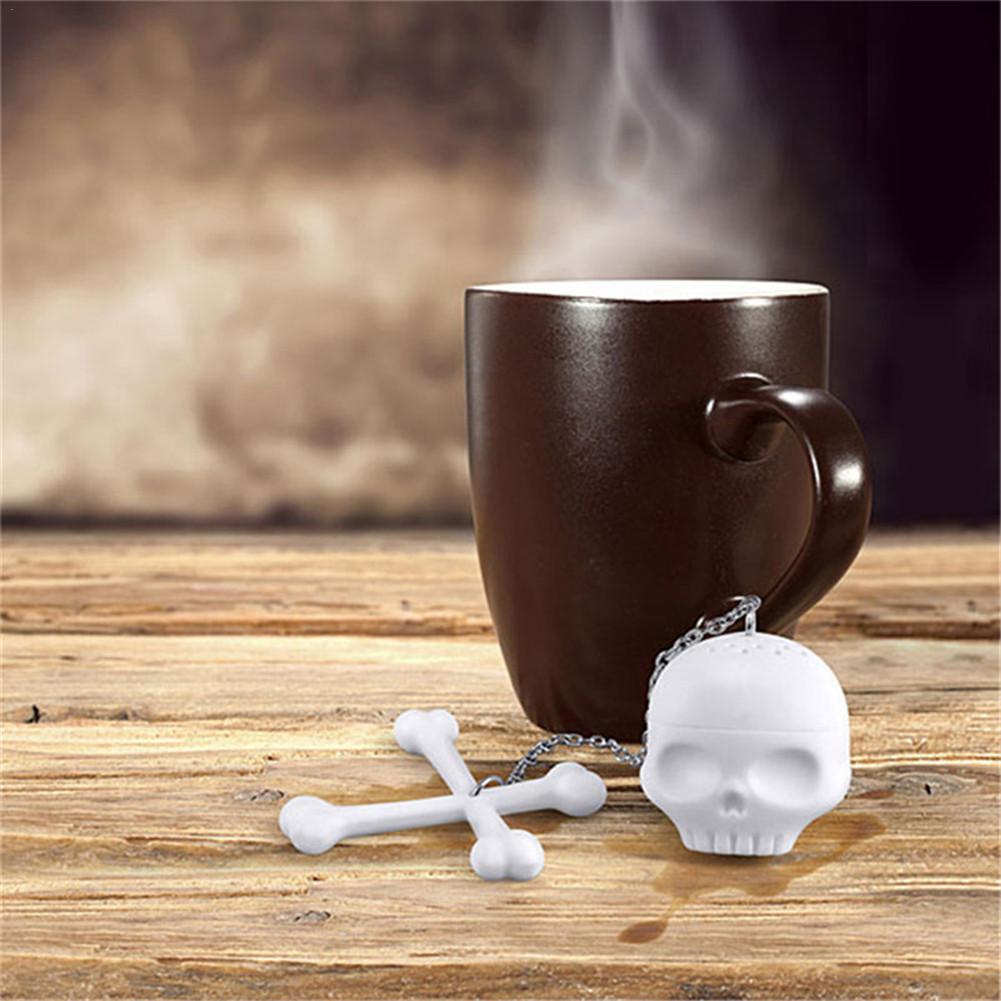 Skull Head Shape Silicone Tea Infuser Tea Strainer