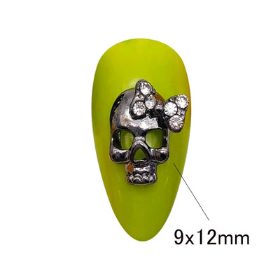 10 Items Skull 3D Nail Decorations