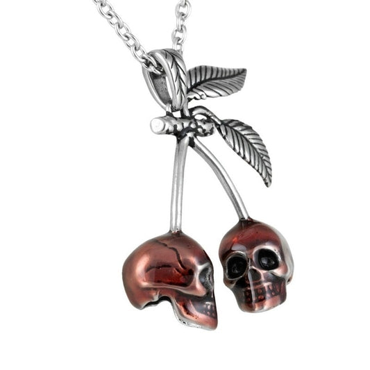 Cherry Skull Necklace