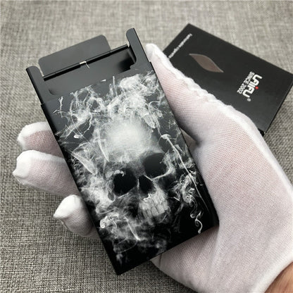 Smoking Skull Cigarette Case