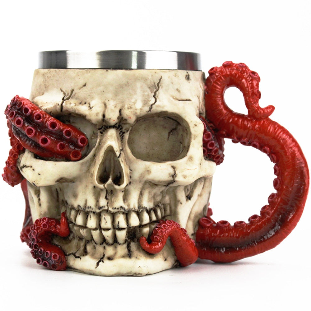 Skull Mug Octopus Cup 400ml