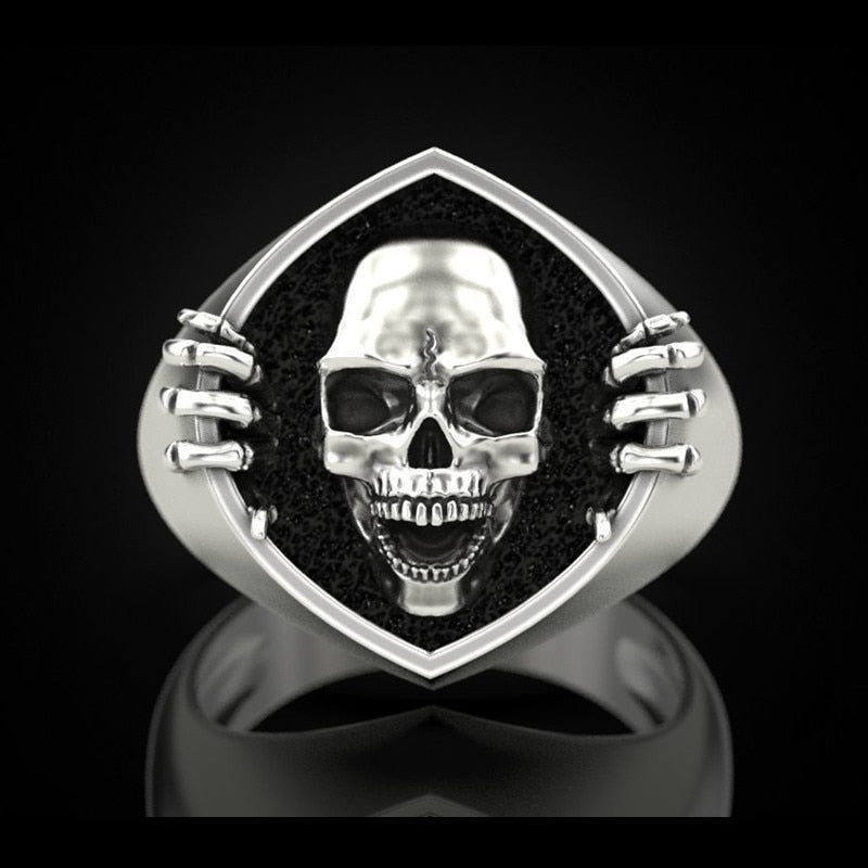 Badass Skull Get Out Ring