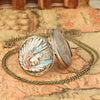 Native Indian Old Pocket Watch Necklace