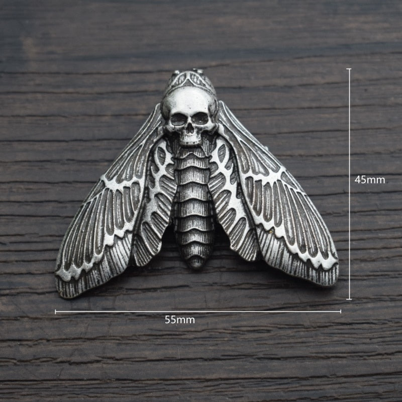 Skull Butterfly Brooch