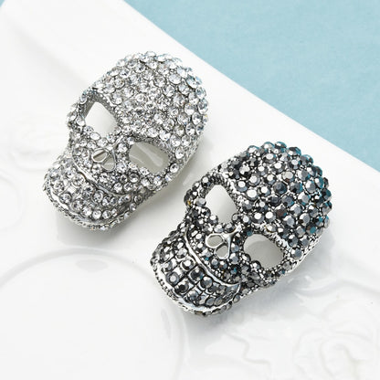 Sparkling Rhinestone Skull Brooches Jewelry Accessories