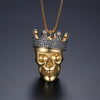 King Skull Shape Cubic Zirconia Necklace