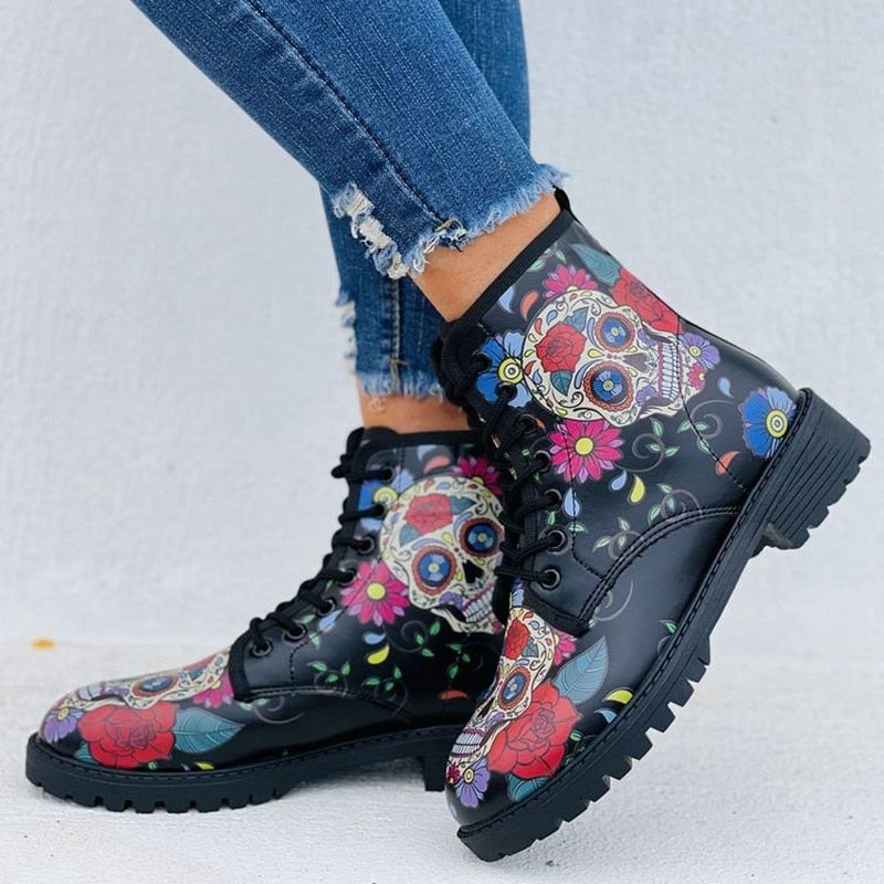 Sugar Skull Boots