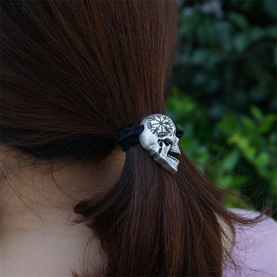 Norse Viking Skull Hair Tie Hair Band