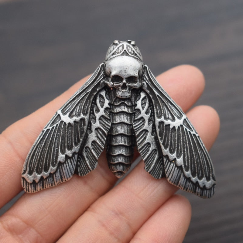 Skull Butterfly Brooch