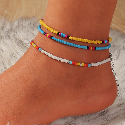 Native Colorful Beads Anklets Bracelet Foot