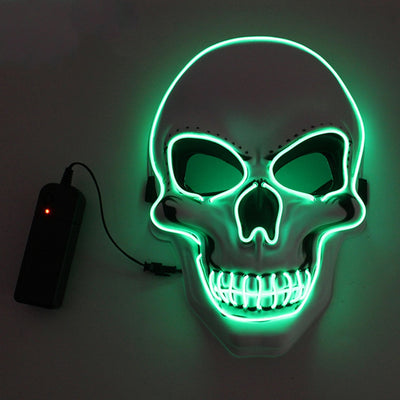 Glowing Skull Mask New Party Halloween LED Face