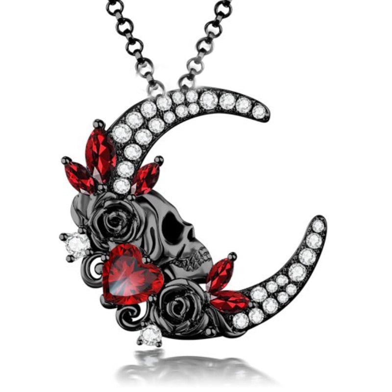 Moon Skull Necklace