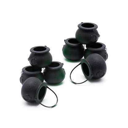 Mini Halloween Candy Bucket Pot Cauldron Witch