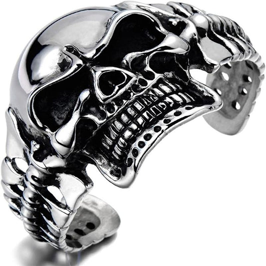 Heavy Metal Skull Bracelet