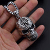 Big Skull Necklace Metal Skull Pendant