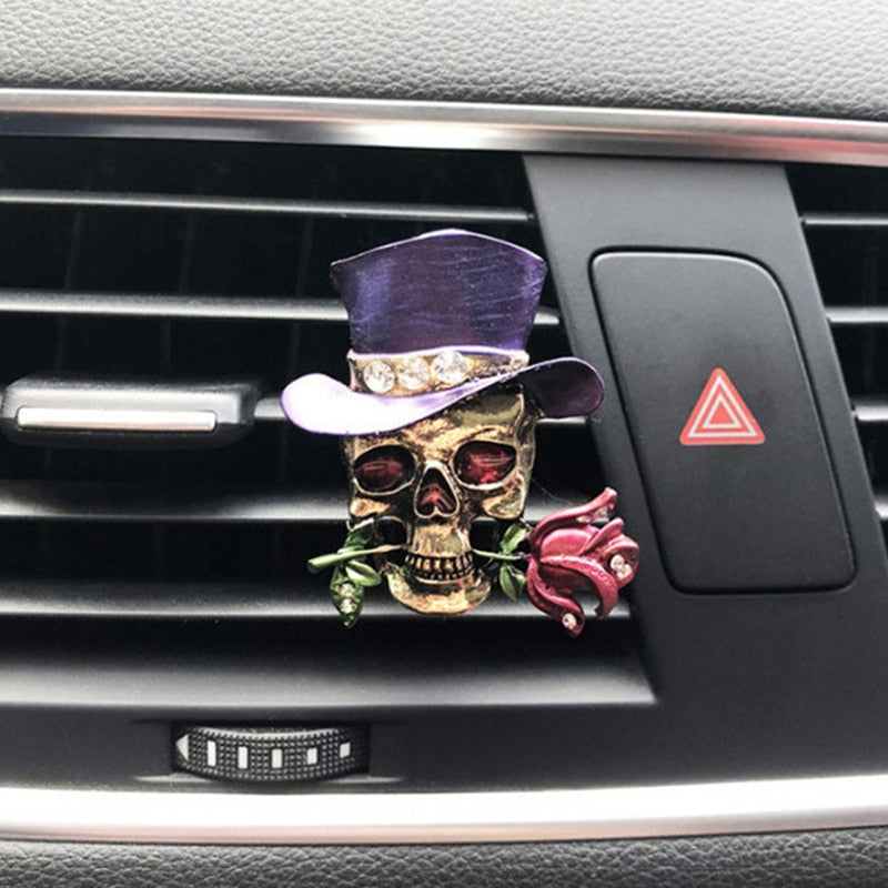 Flower Skull And Rose Car Decor Car Accessories Air Freshener