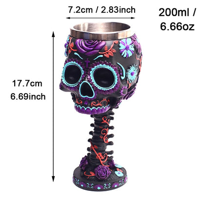 Sugar Skull Cup Glass