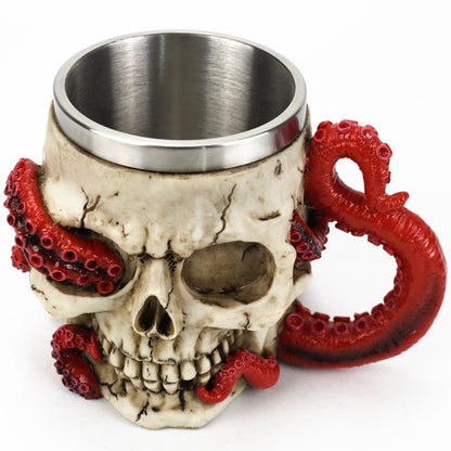 Skull Mug Octopus Cup 400ml