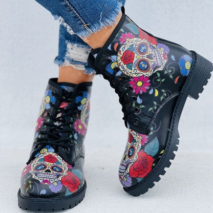 Sugar Skull Boots