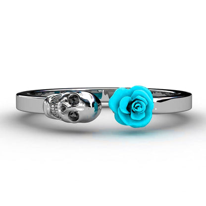 Fashion Skull Rose Women Ring