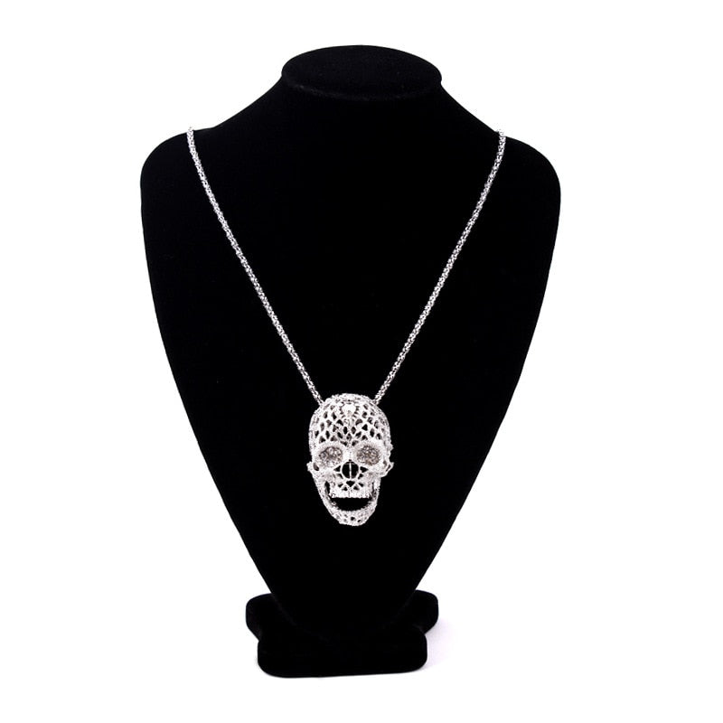 Skull Rhinestone Necklace