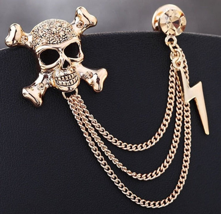 Skull Brooches For Boots, Vest, Bag - Jewelry Accessories