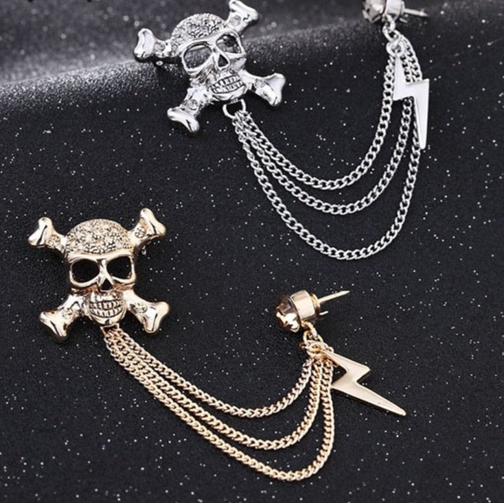 Skull Brooches For Boots, Vest, Bag - Jewelry Accessories