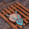 Native Indian Turquoise Heart Necklace