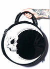 Women Lady Girl Skull Moon Gothic Cross Body Messenger Bag Round Handbag