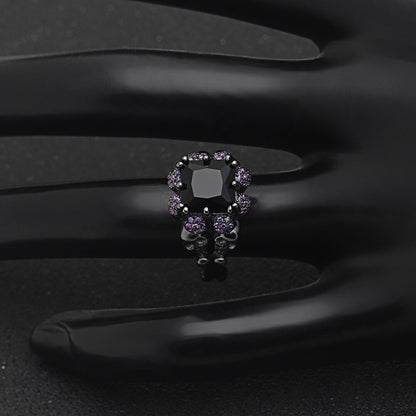 Beautiful Skull Purple Ring