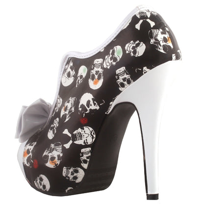 Sexy Skull Bow High Heels