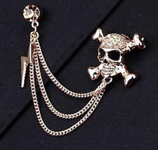 Skull Brooches For Boots, Vest, Bag - Jewelry Accessories