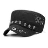 Black Skull Rock Music Hip Hop Cap